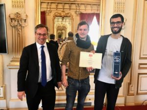 Winners of the X5GON final hackathon, British Embassy in Paris