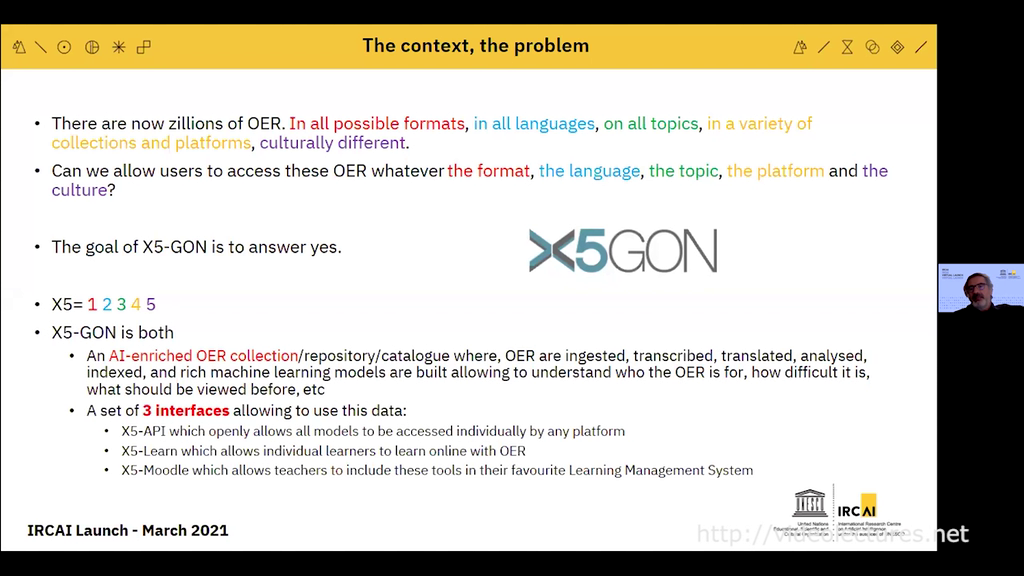 X5GON: AI and Education: AI algorithms for Education